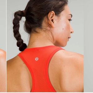 Lululemon Athletica Swiftly Tech Racerback Tank Top 2.0 in Red Orange
